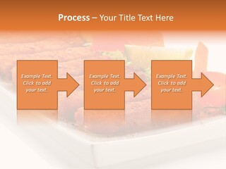 Vegetables Orange Background PowerPoint Template