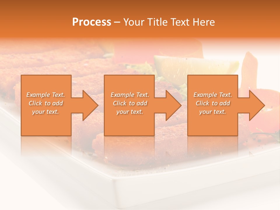 Vegetables Orange Background PowerPoint Template
