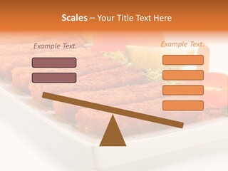 Vegetables Orange Background PowerPoint Template