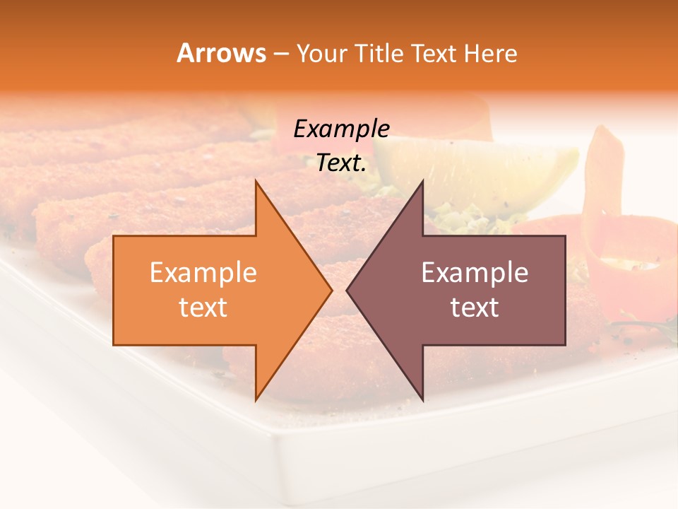 Vegetables Orange Background PowerPoint Template