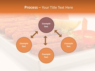 Vegetables Orange Background PowerPoint Template