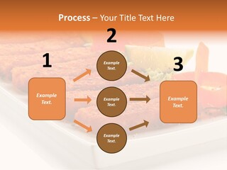 Vegetables Orange Background PowerPoint Template