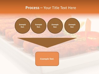 Vegetables Orange Background PowerPoint Template