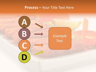 Vegetables Orange Background PowerPoint Template