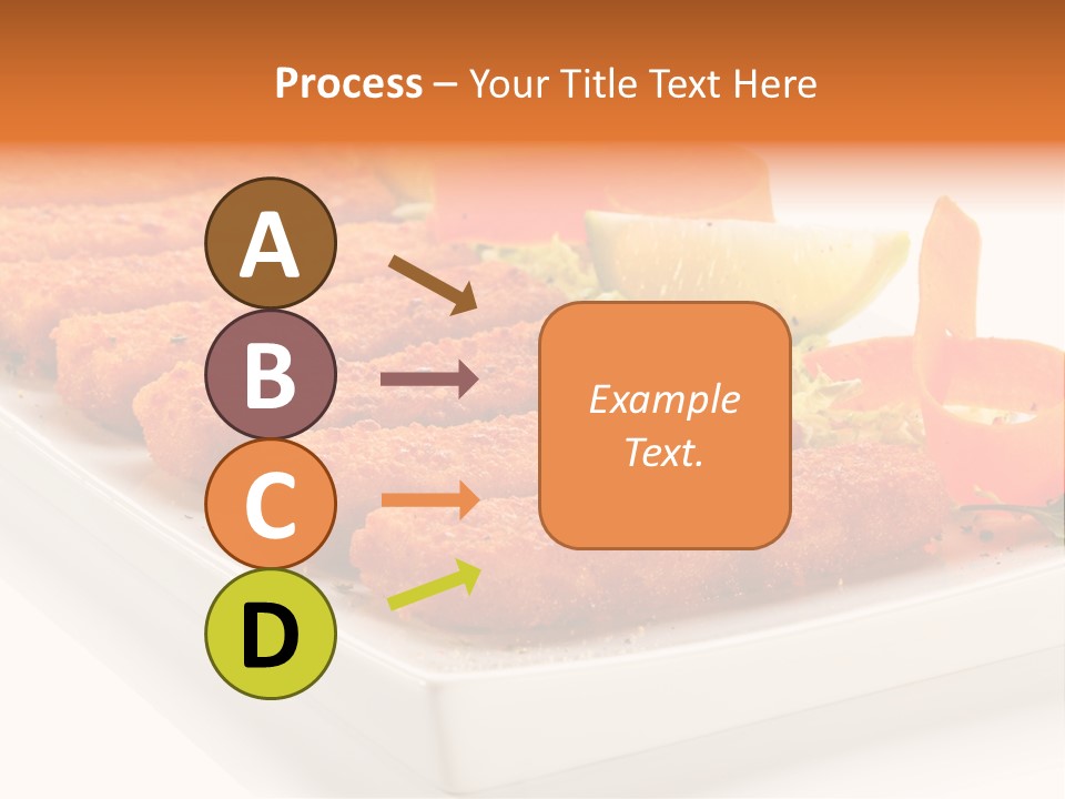 Vegetables Orange Background PowerPoint Template