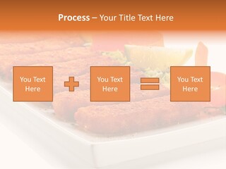 Vegetables Orange Background PowerPoint Template