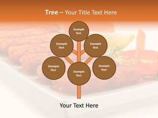 Vegetables Orange Background PowerPoint Template
