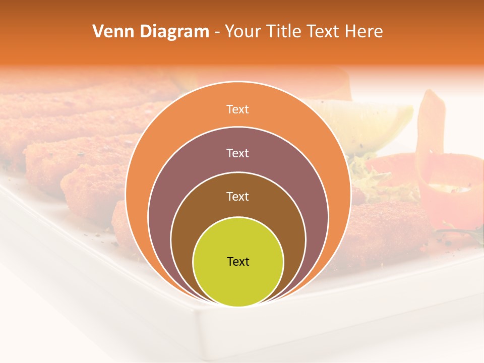 Vegetables Orange Background PowerPoint Template