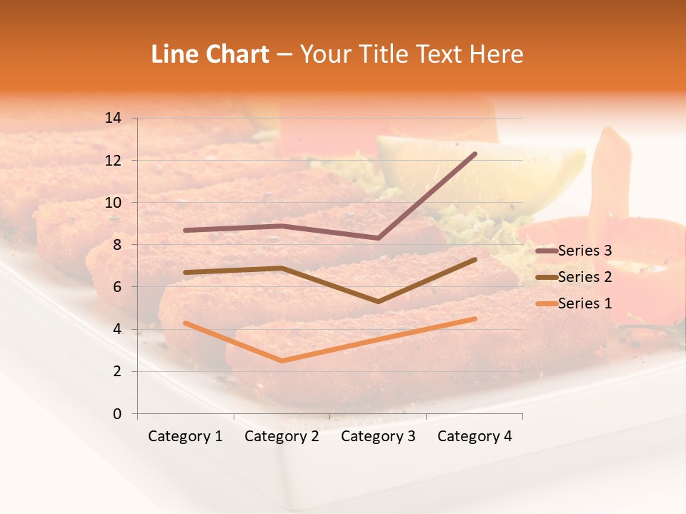 Vegetables Orange Background PowerPoint Template