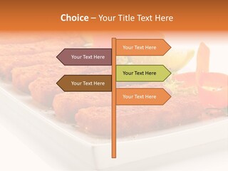 Vegetables Orange Background PowerPoint Template