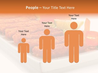 Vegetables Orange Background PowerPoint Template