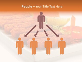 Vegetables Orange Background PowerPoint Template