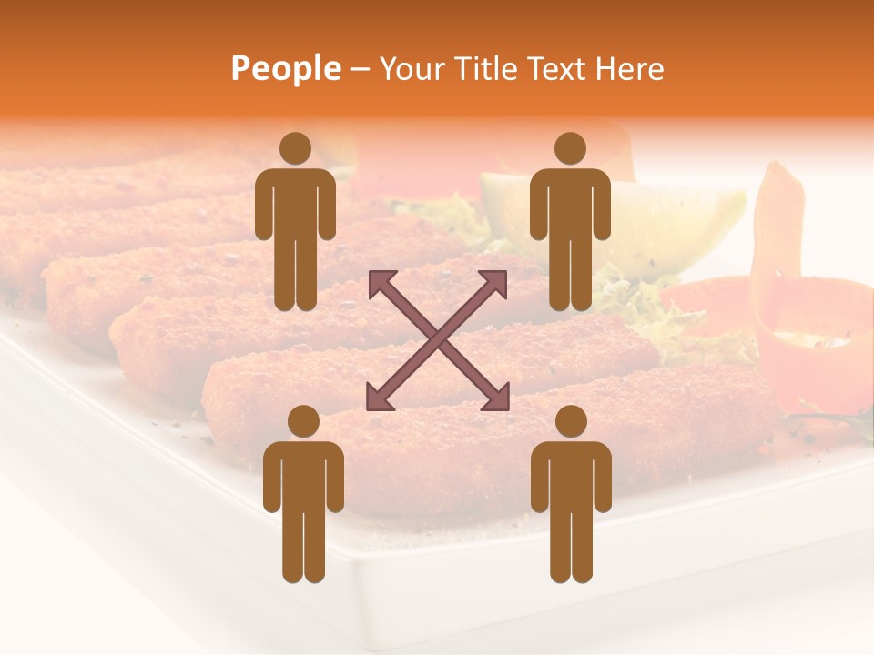 Vegetables Orange Background PowerPoint Template