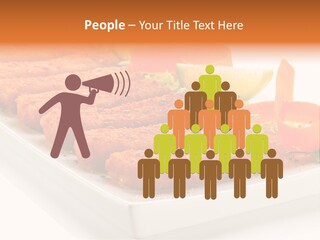 Vegetables Orange Background PowerPoint Template