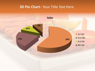 Vegetables Orange Background PowerPoint Template