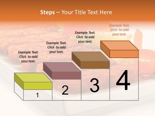 Vegetables Orange Background PowerPoint Template