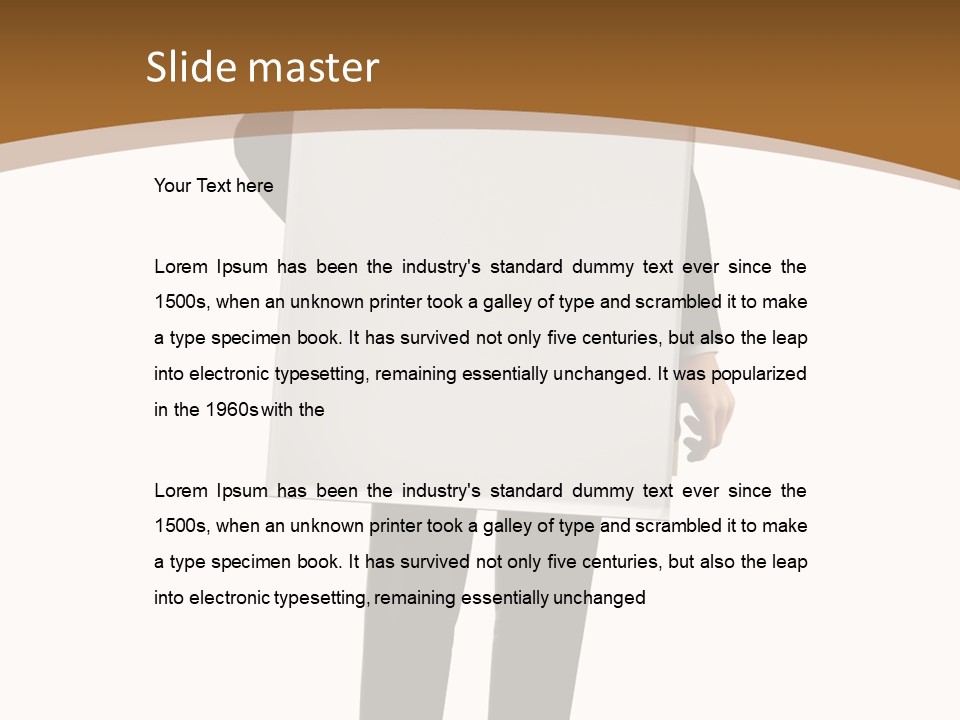 Tie Manager Isolated PowerPoint Template