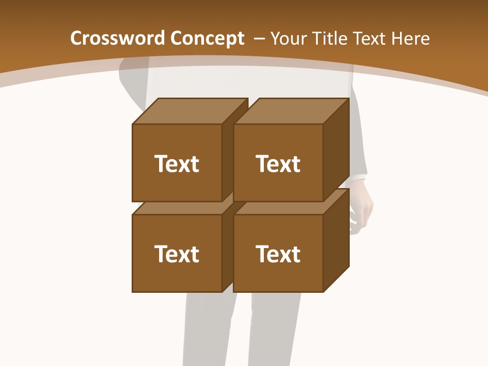 Tie Manager Isolated PowerPoint Template