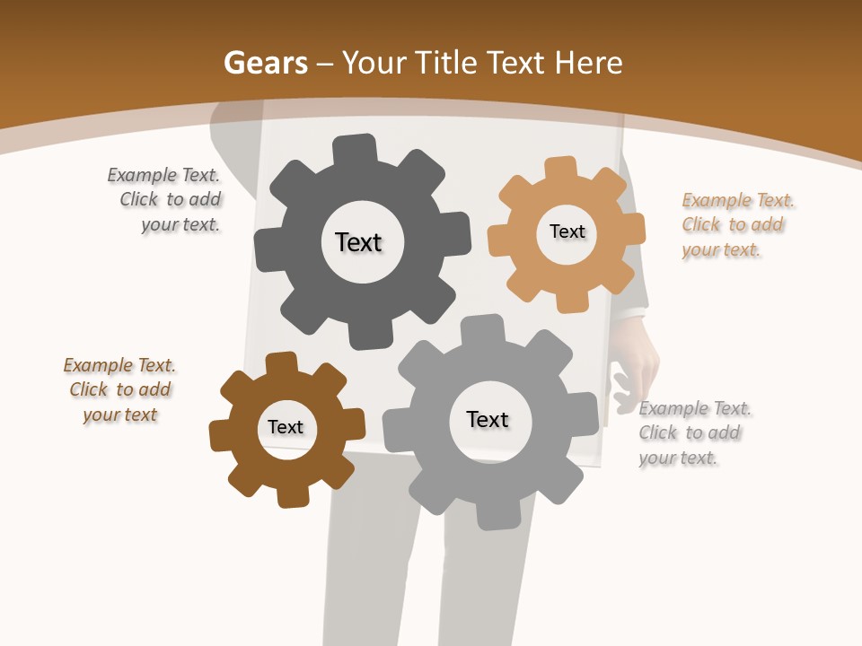 Tie Manager Isolated PowerPoint Template