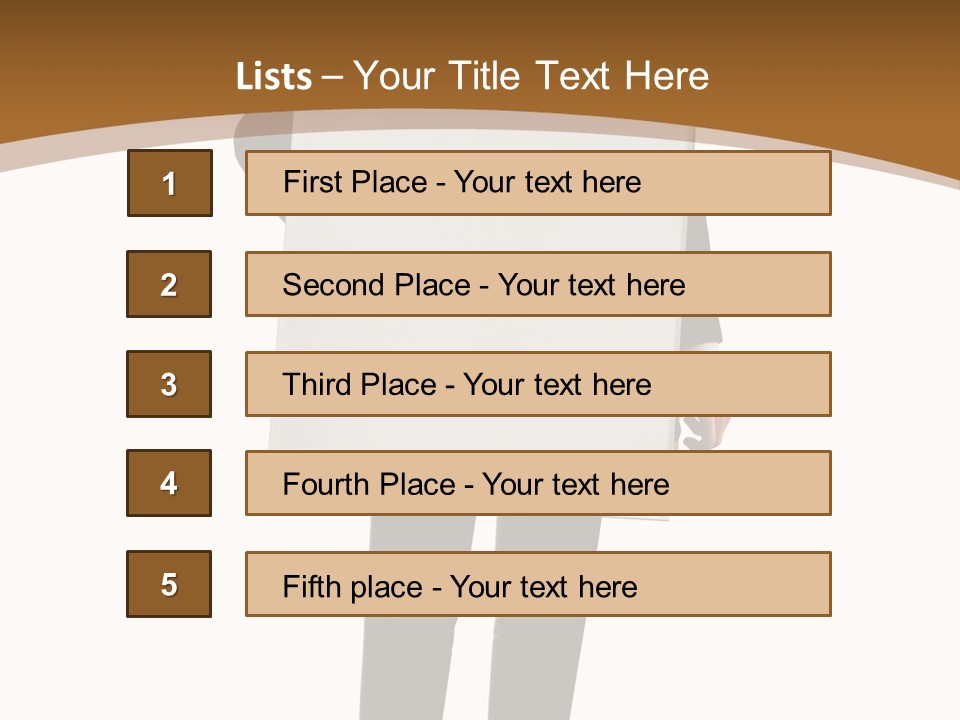 Tie Manager Isolated PowerPoint Template