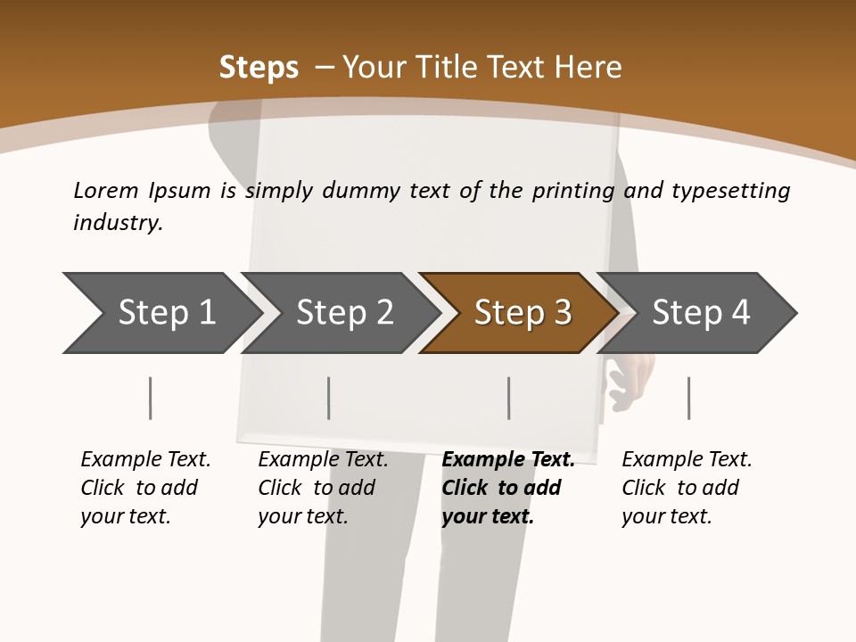 Tie Manager Isolated PowerPoint Template