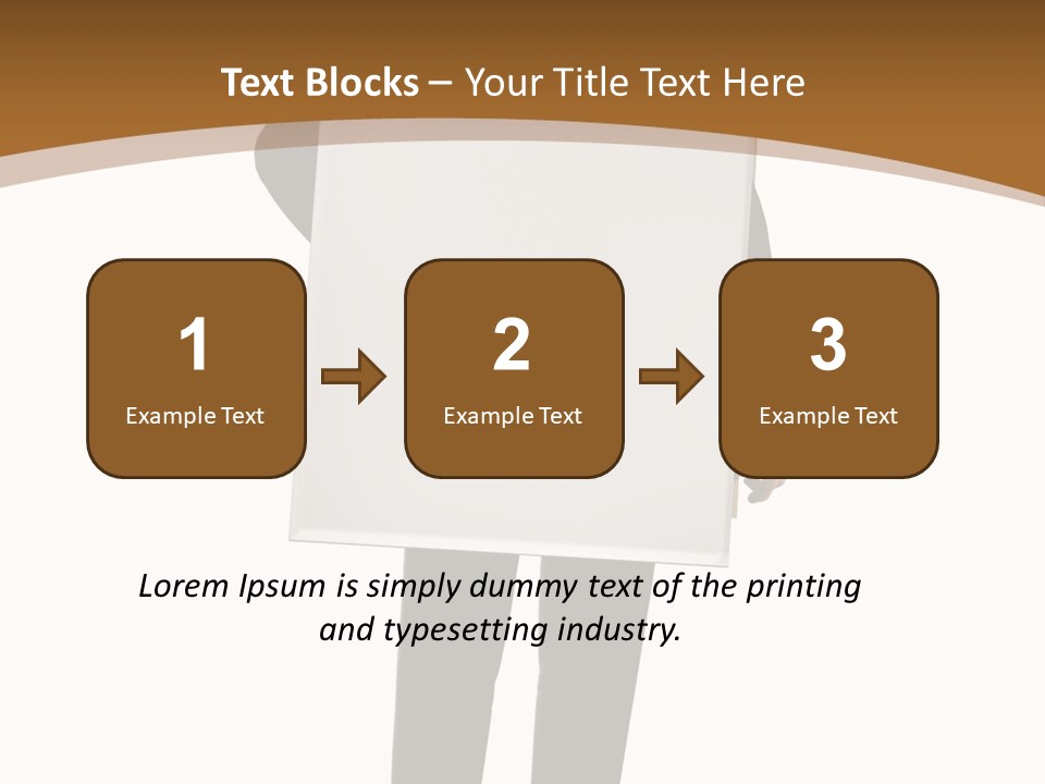 Tie Manager Isolated PowerPoint Template
