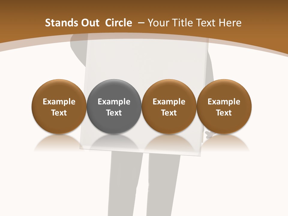 Tie Manager Isolated PowerPoint Template