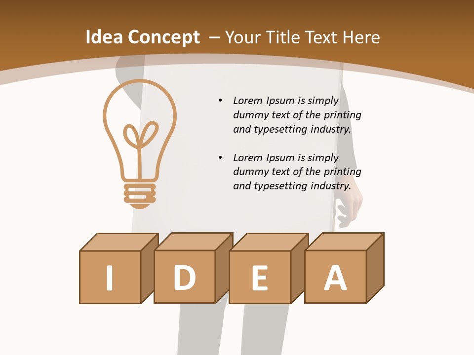 Tie Manager Isolated PowerPoint Template