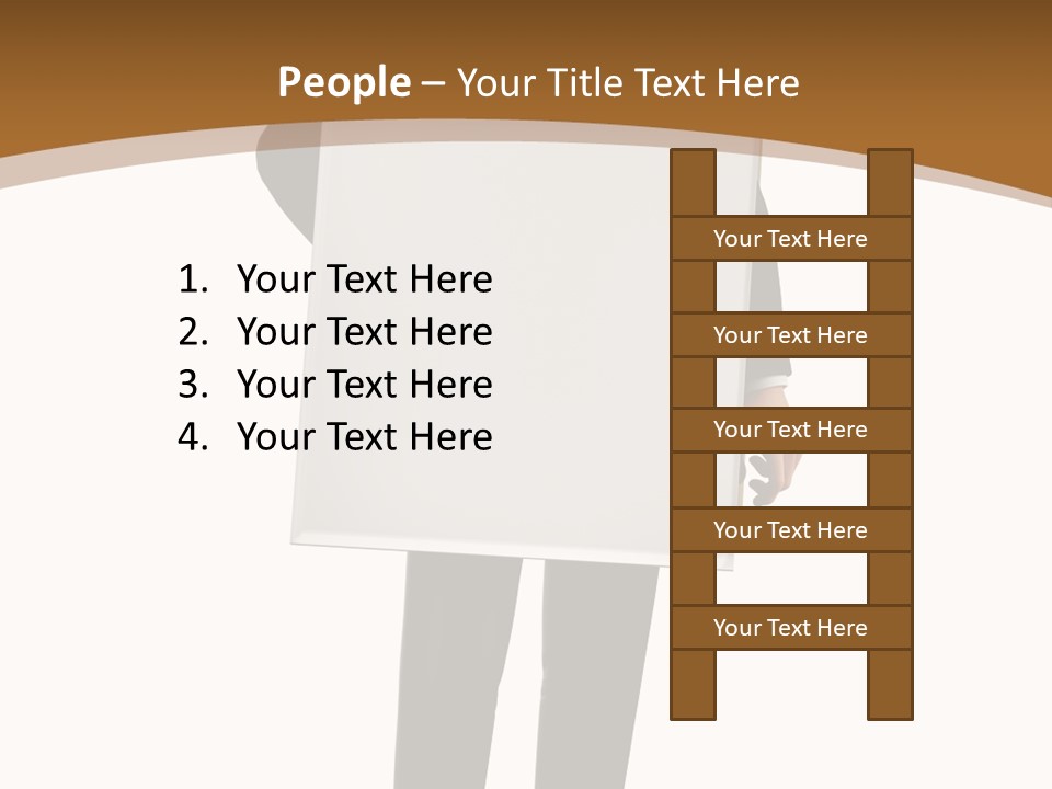 Tie Manager Isolated PowerPoint Template