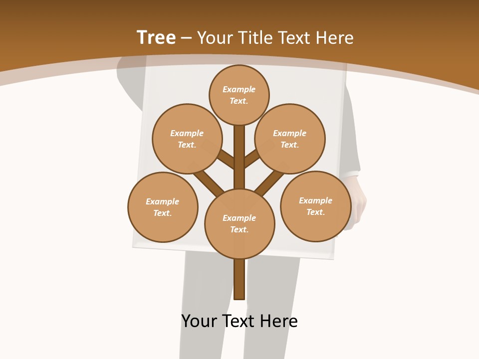Tie Manager Isolated PowerPoint Template