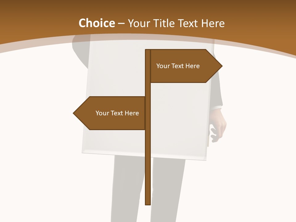 Tie Manager Isolated PowerPoint Template