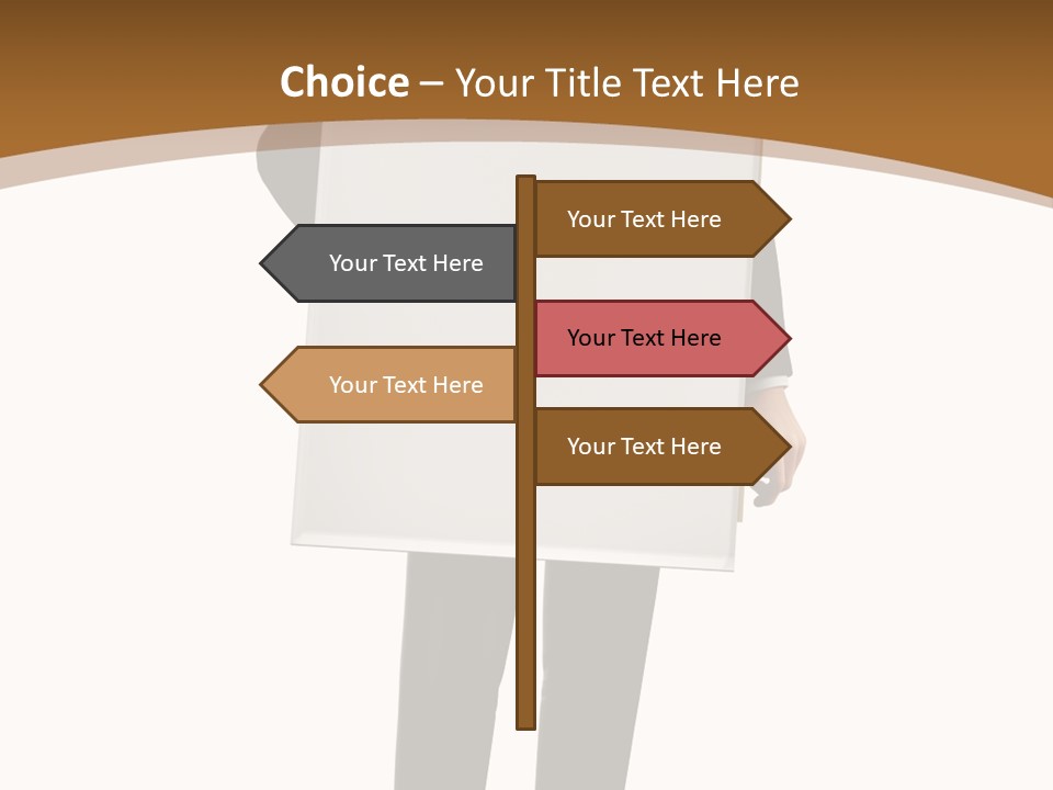 Tie Manager Isolated PowerPoint Template