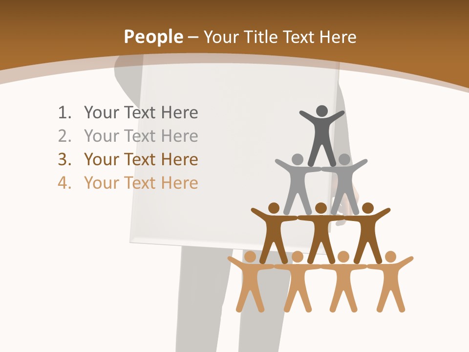 Tie Manager Isolated PowerPoint Template