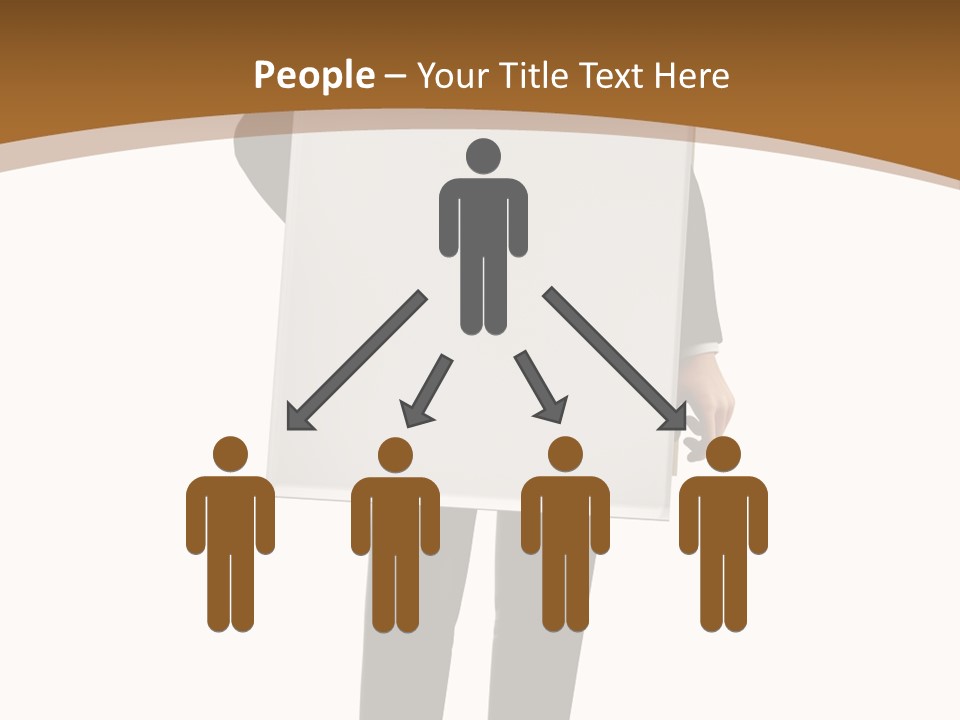 Tie Manager Isolated PowerPoint Template