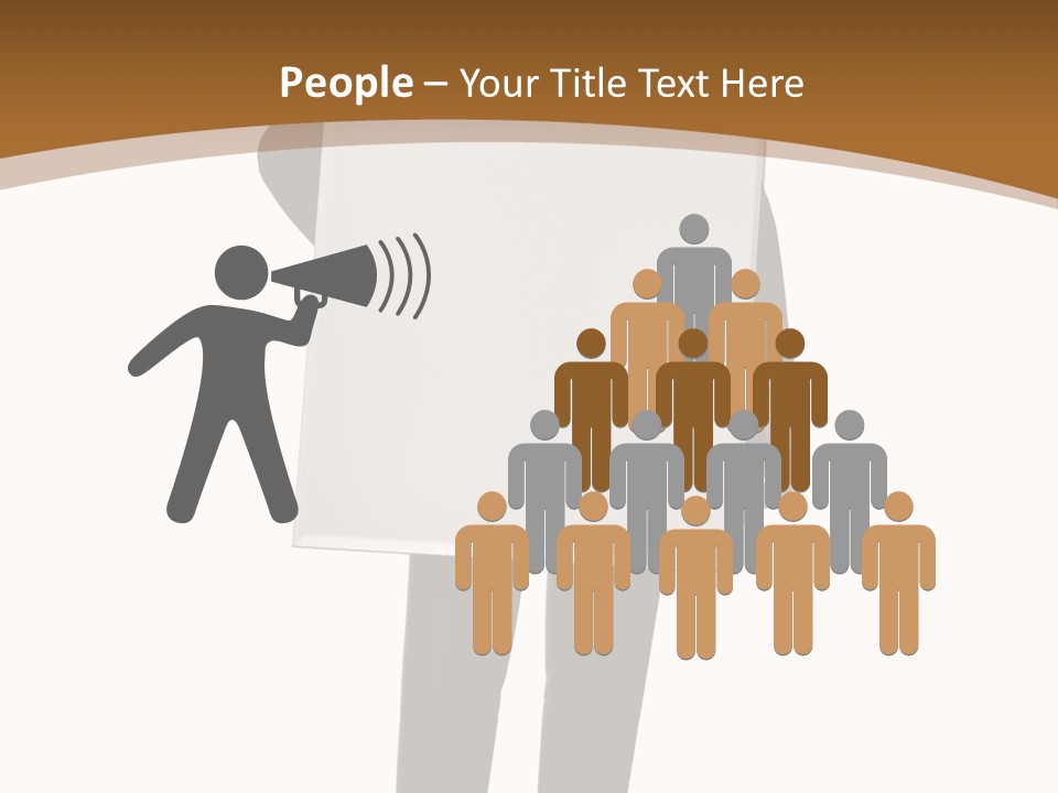 Tie Manager Isolated PowerPoint Template