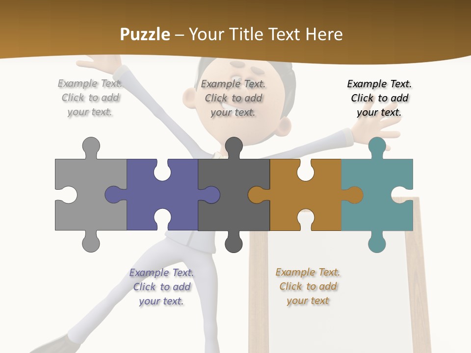 Illustration Human Suit PowerPoint Template