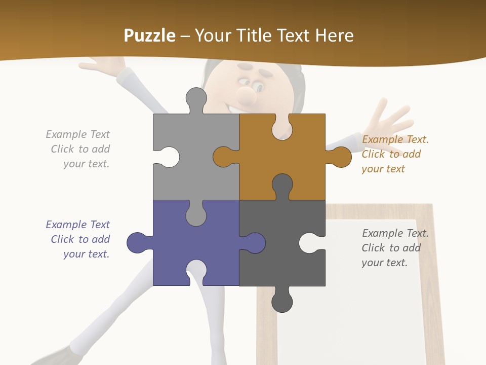 Illustration Human Suit PowerPoint Template