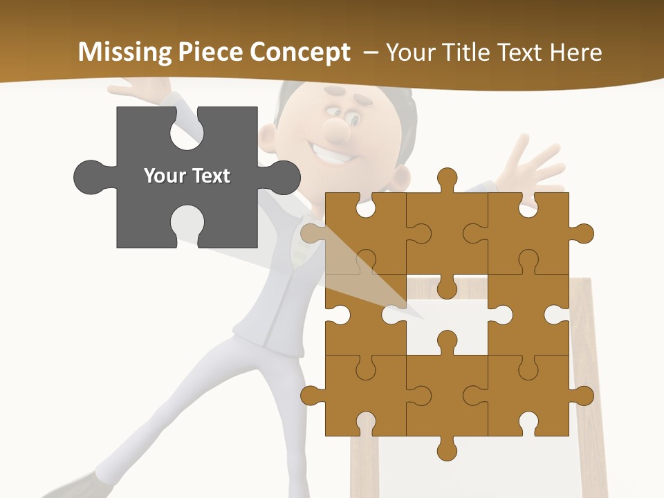 Illustration Human Suit PowerPoint Template