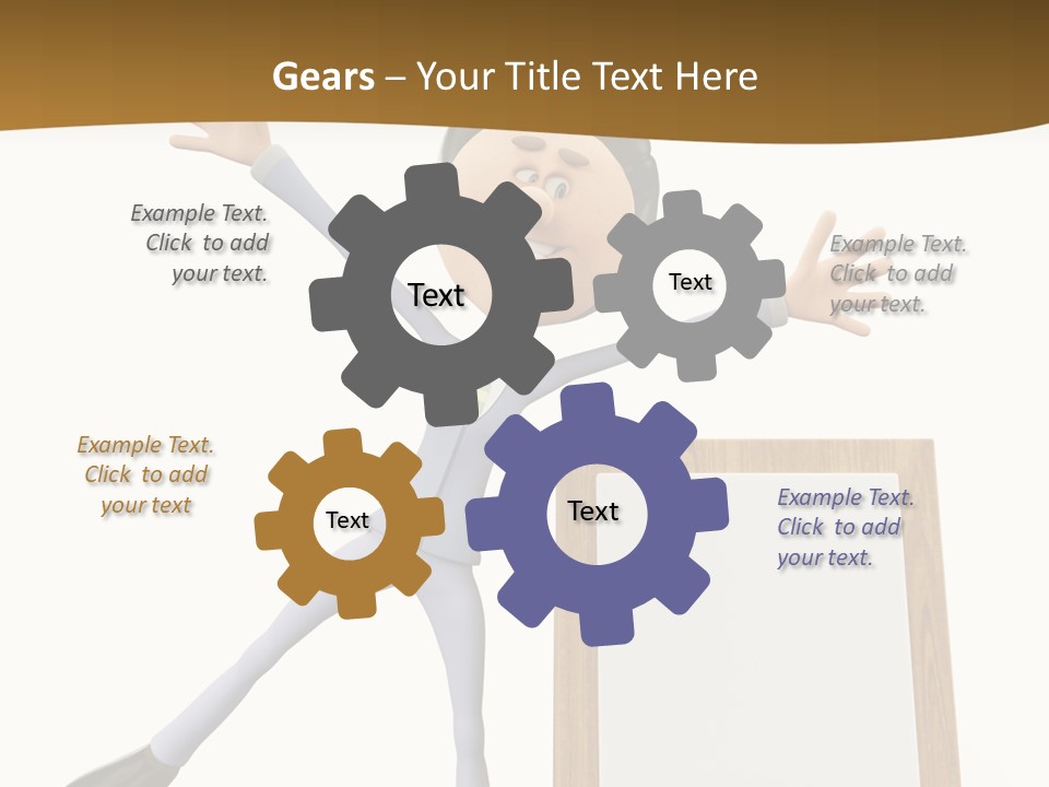 Illustration Human Suit PowerPoint Template