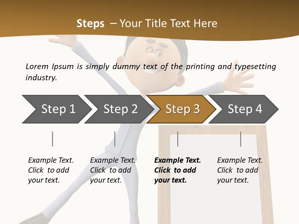 Illustration Human Suit PowerPoint Template