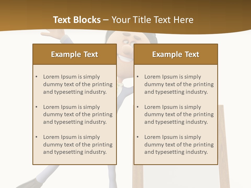 Illustration Human Suit PowerPoint Template