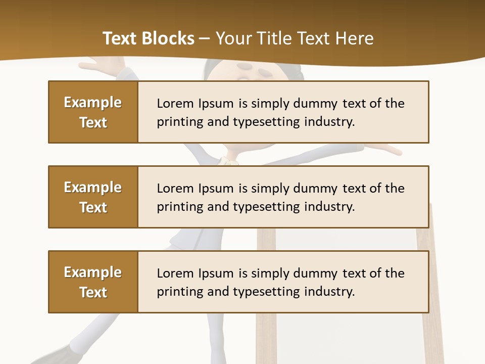 Illustration Human Suit PowerPoint Template