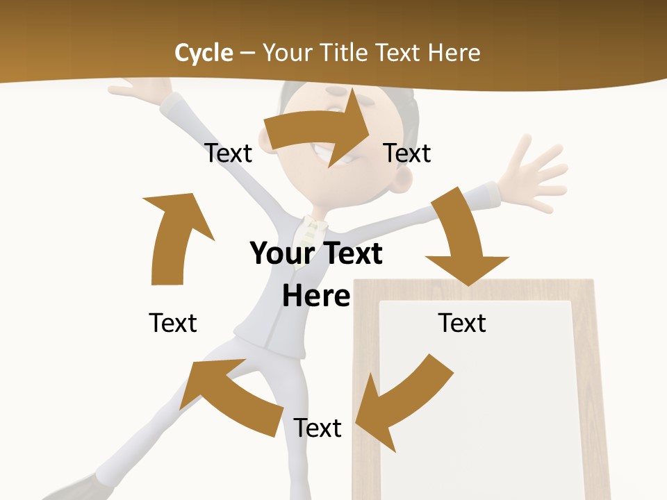 Illustration Human Suit PowerPoint Template