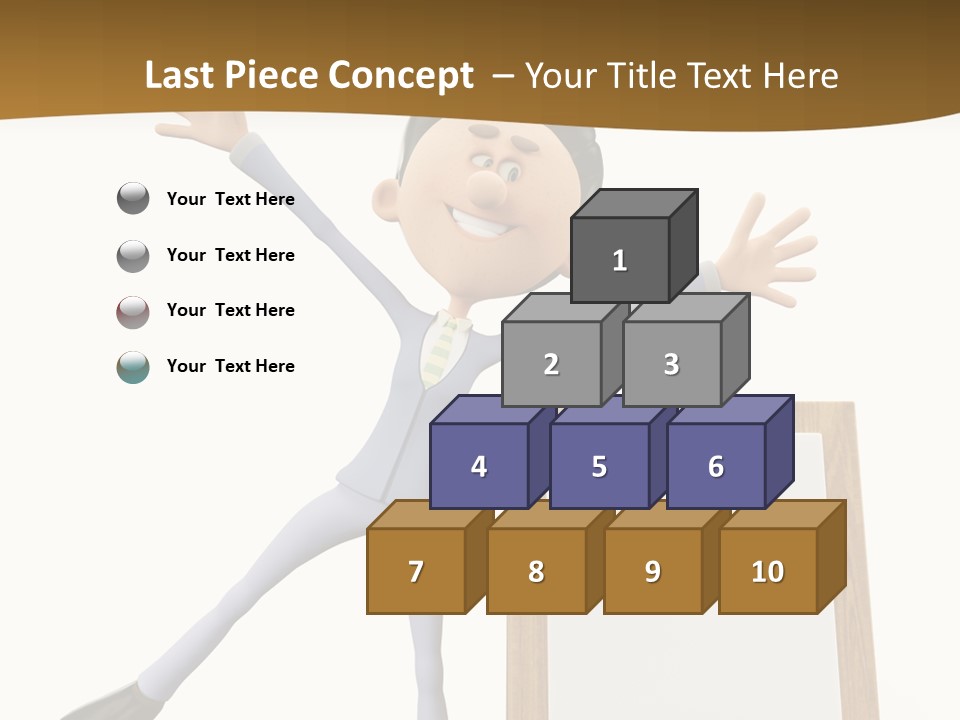 Illustration Human Suit PowerPoint Template