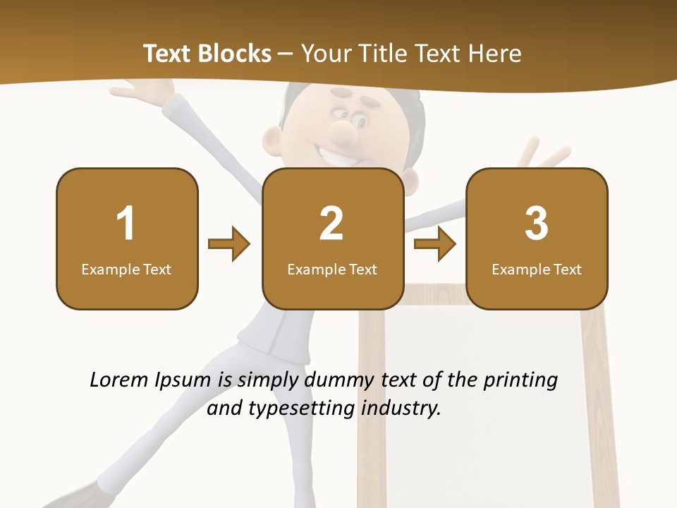Illustration Human Suit PowerPoint Template