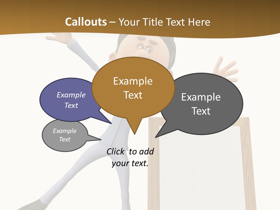 Illustration Human Suit PowerPoint Template
