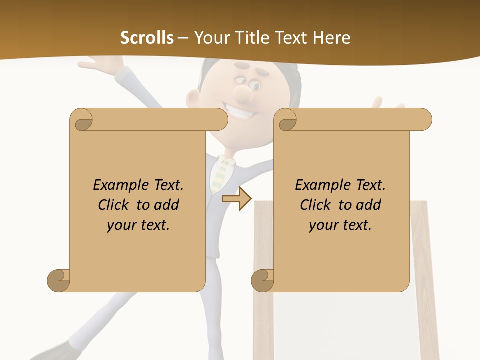 Illustration Human Suit PowerPoint Template