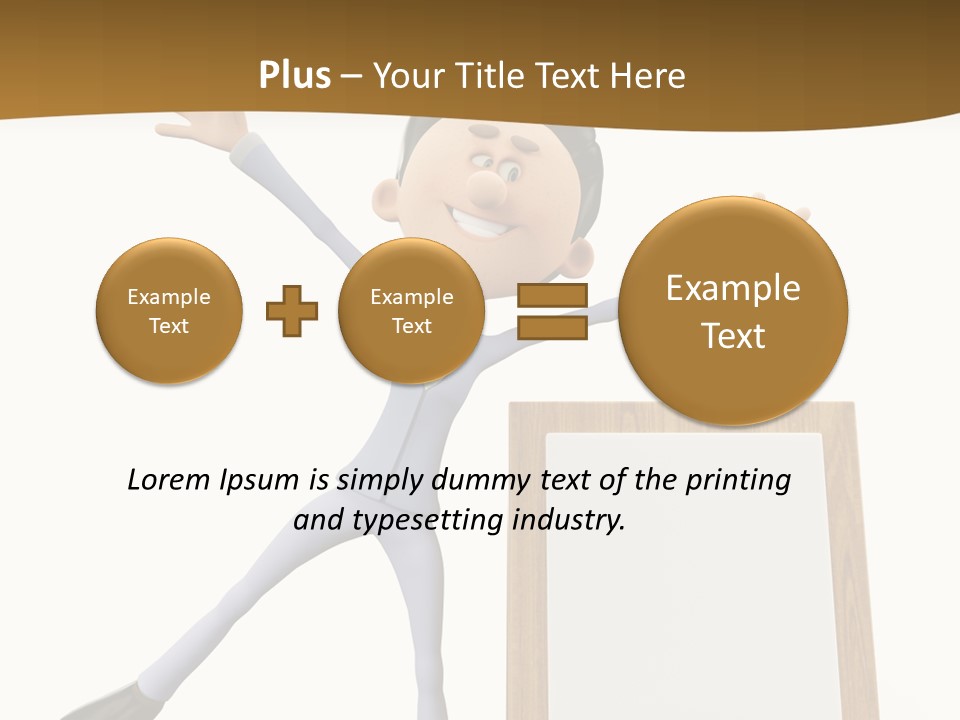 Illustration Human Suit PowerPoint Template