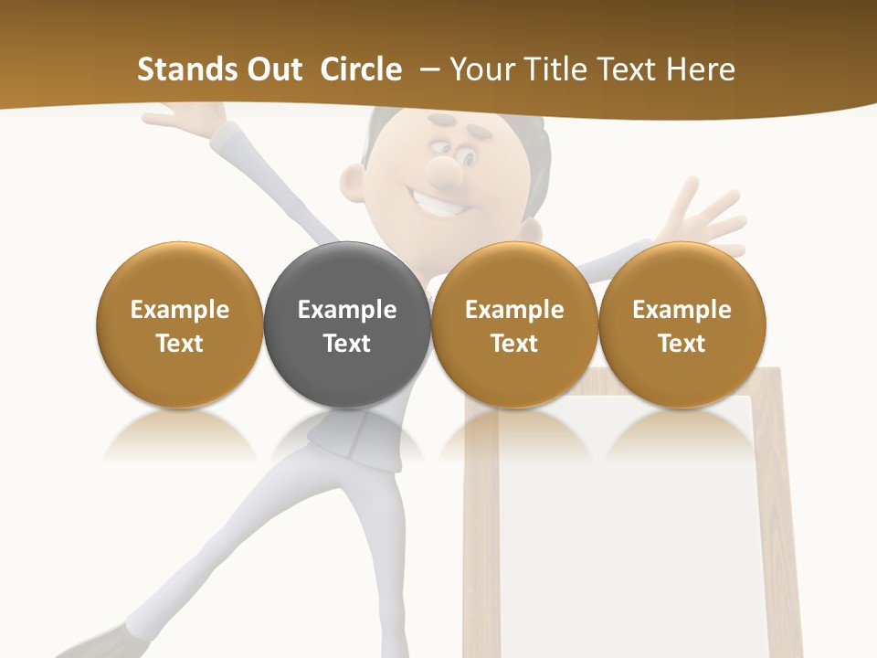 Illustration Human Suit PowerPoint Template