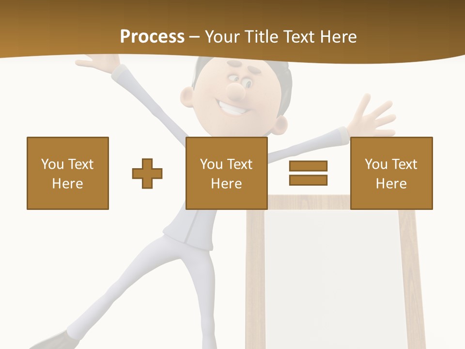 Illustration Human Suit PowerPoint Template